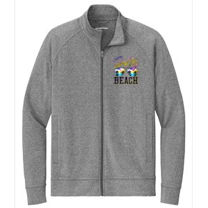 Salty Vibes Beach Vacation Summer Good Vibes Stretch Full-Zip Cadet Jacket