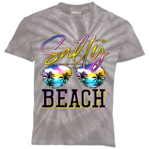 Salty Vibes Beach Vacation Summer Good Vibes Kids Tie-Dye T-Shirt