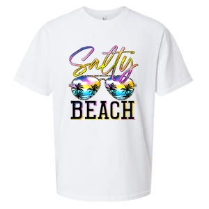 Salty Vibes Beach Vacation Summer Good Vibes Sueded Cloud Jersey T-Shirt