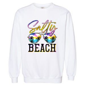 Salty Vibes Beach Vacation Summer Good Vibes Garment-Dyed Sweatshirt