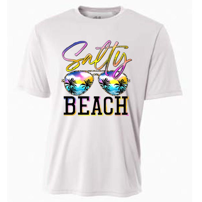 Salty Vibes Beach Vacation Summer Good Vibes Cooling Performance Crew T-Shirt