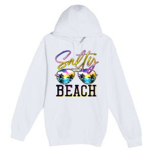 Salty Vibes Beach Vacation Summer Good Vibes Premium Pullover Hoodie