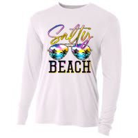 Salty Vibes Beach Vacation Summer Good Vibes Cooling Performance Long Sleeve Crew