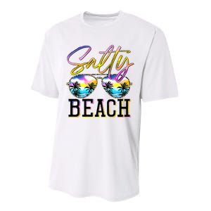 Salty Vibes Beach Vacation Summer Good Vibes Performance Sprint T-Shirt