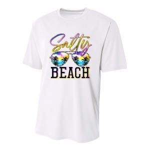 Salty Vibes Beach Vacation Summer Good Vibes Youth Performance Sprint T-Shirt