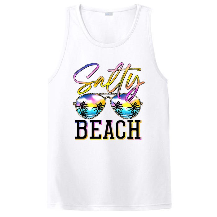 Salty Vibes Beach Vacation Summer Good Vibes PosiCharge Competitor Tank