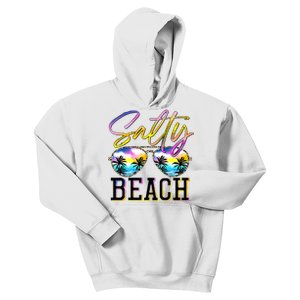 Salty Vibes Beach Vacation Summer Good Vibes Kids Hoodie