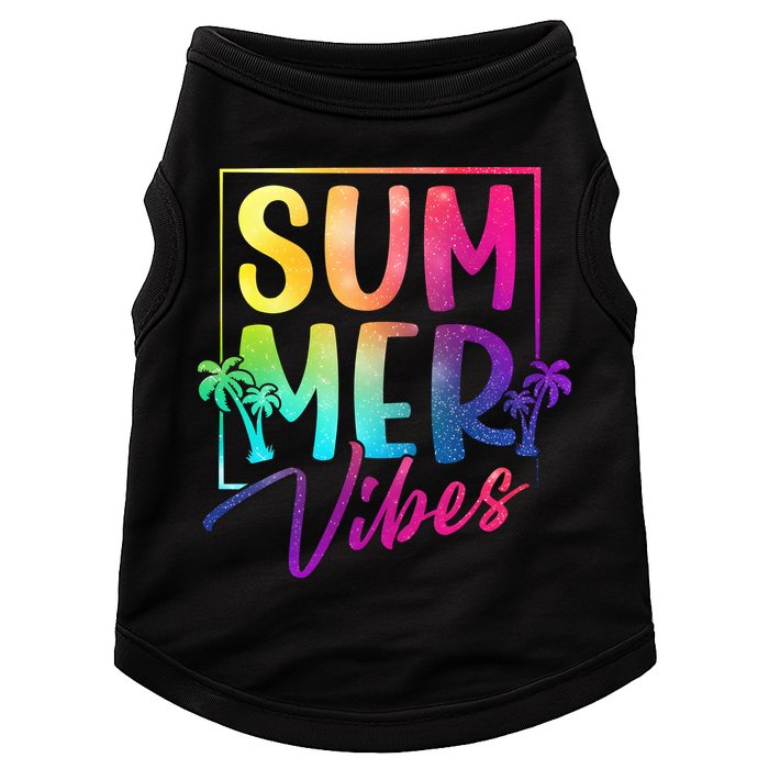 Summer Vibes Beach Sunset Doggie Tank