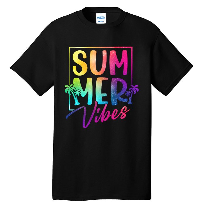 Summer Vibes Beach Sunset Tall T-Shirt