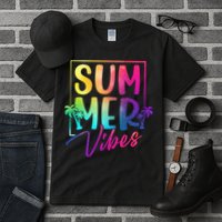 Summer Vibes Beach Sunset Tall T-Shirt