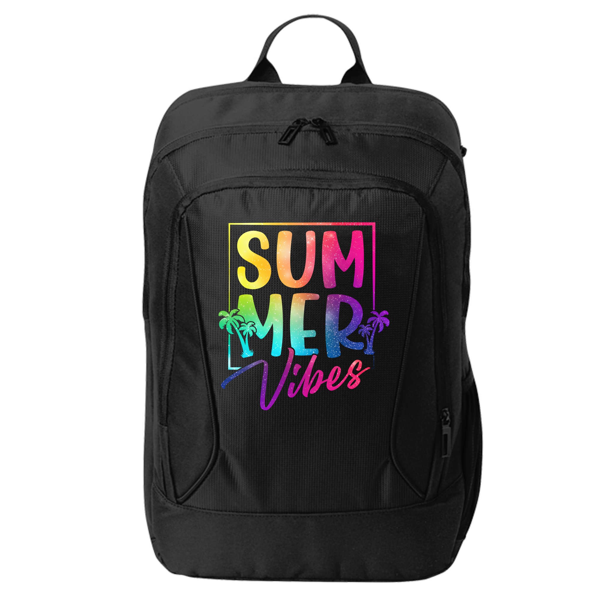 Summer Vibes Beach Sunset City Backpack