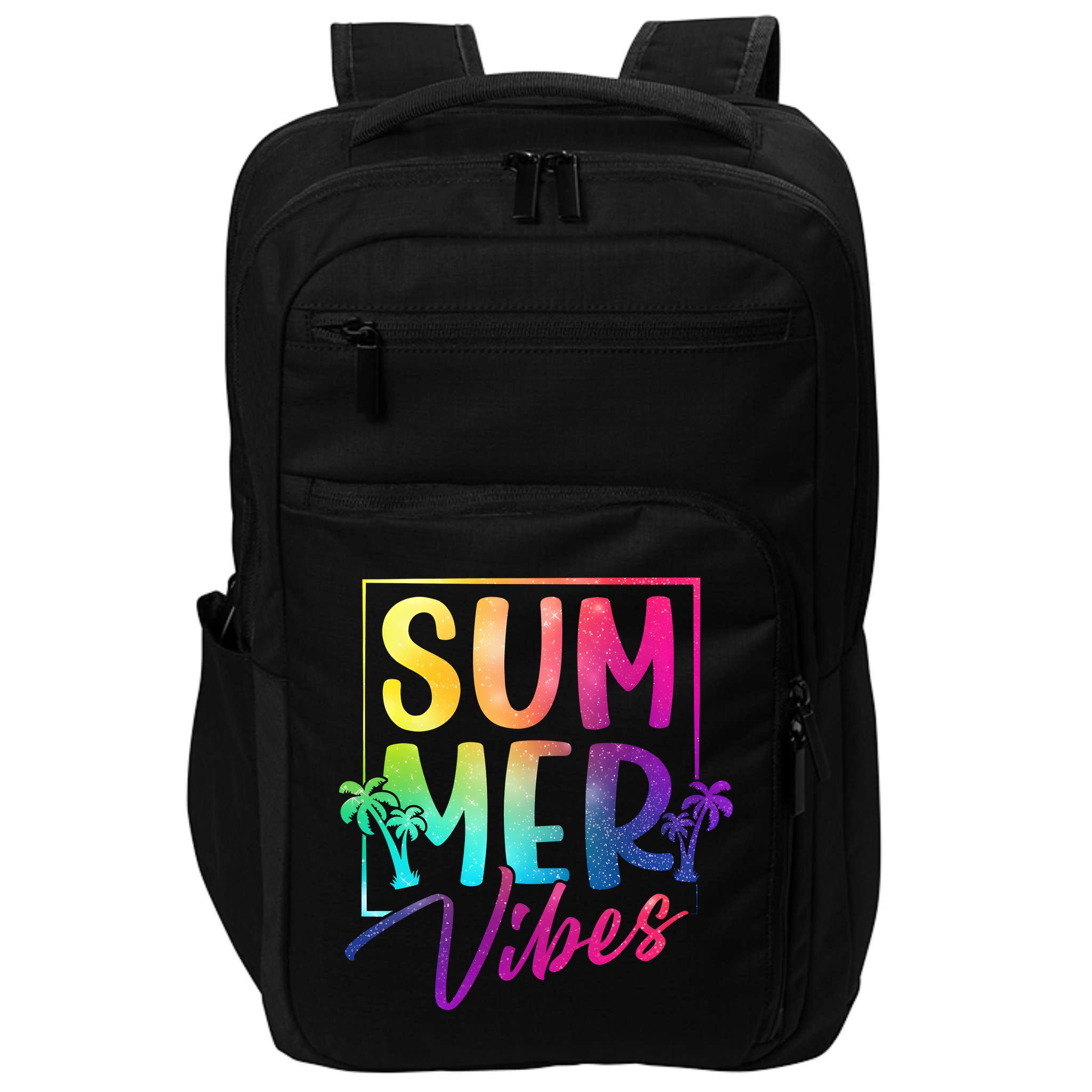Summer Vibes Beach Sunset Impact Tech Backpack
