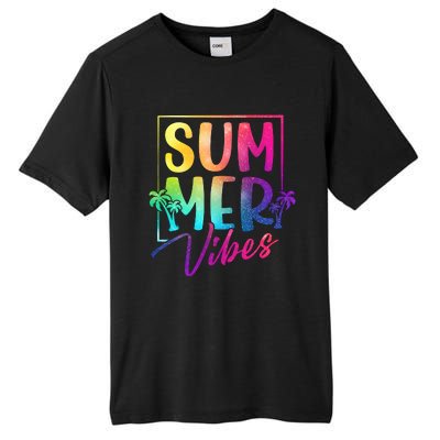 Summer Vibes Beach Sunset Tall Fusion ChromaSoft Performance T-Shirt