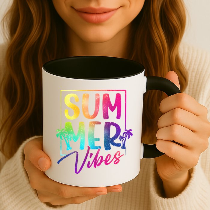 Summer Vibes Beach Sunset Mug