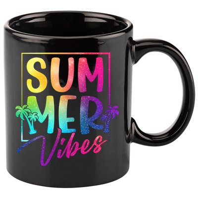 Summer Vibes Beach Sunset 11oz C Handle Ceramic Mug