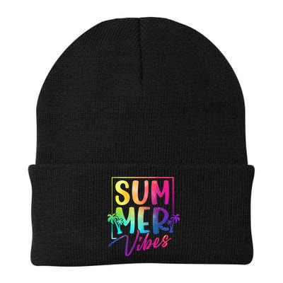 Summer Vibes Beach Sunset Beanie
