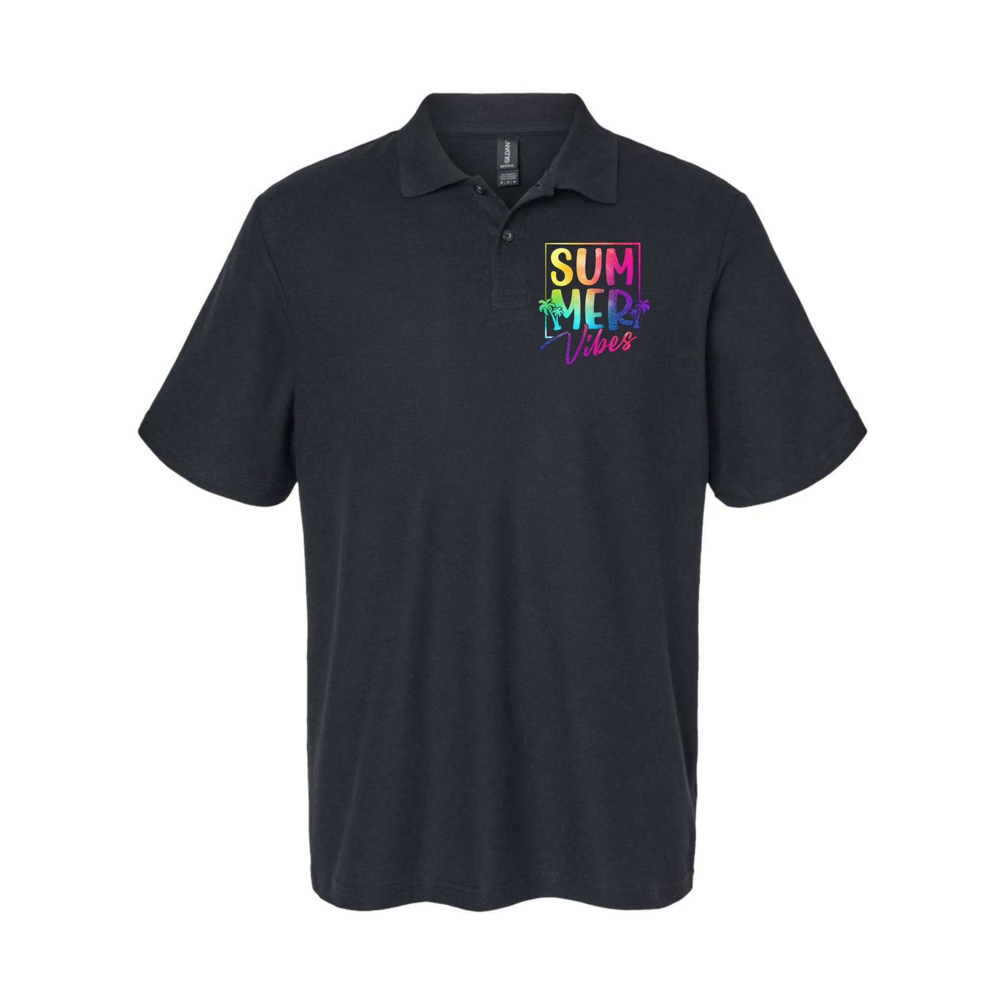 Summer Vibes Beach Sunset Polo