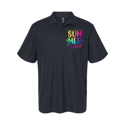 Summer Vibes Beach Sunset Softstyle Adult Sport Polo