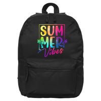 Summer Vibes Beach Sunset 16 in Basic Backpack