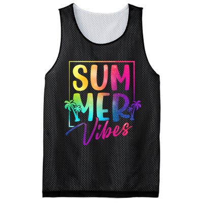 Summer Vibes Beach Sunset Mesh Reversible Basketball Jersey Tank