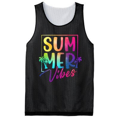 Summer Vibes Beach Sunset Mesh Reversible Basketball Jersey Tank