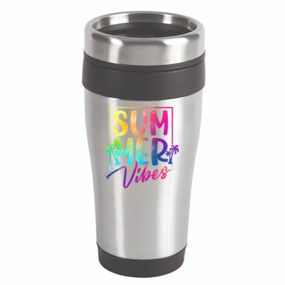 Summer Vibes Beach Sunset 16oz Travel Tumbler