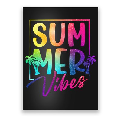 Summer Vibes Beach Sunset Poster