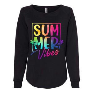 Summer Vibes Beach Sunset Womens California Wash Sweatshirt