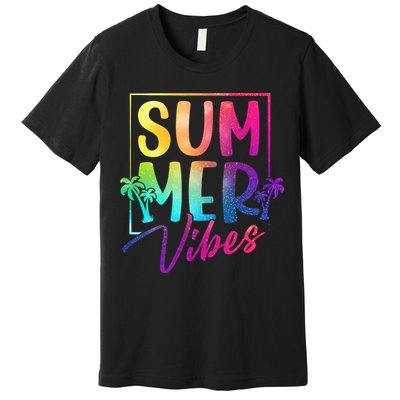 Summer Vibes Beach Sunset Premium T-Shirt