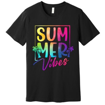 Summer Vibes Beach Sunset Premium T-Shirt