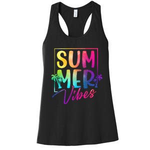 Summer Vibes Beach Sunset Women's Racerback Tank