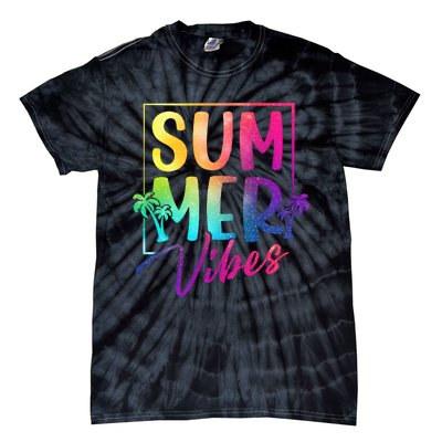 Summer Vibes Beach Sunset Tie-Dye T-Shirt