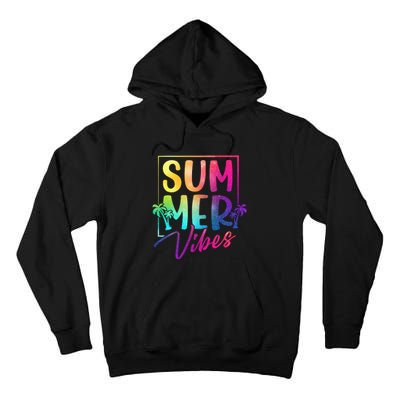 Summer Vibes Beach Sunset Tall Hoodie