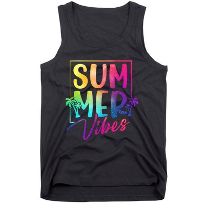 Summer Vibes Beach Sunset Tank Top