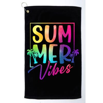 Summer Vibes Beach Sunset Golf Towel