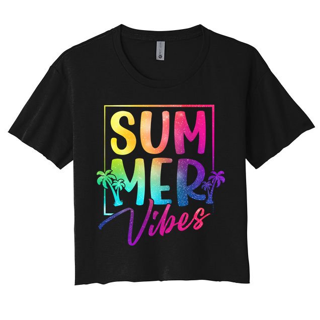 Summer Vibes Beach Sunset Crop Top