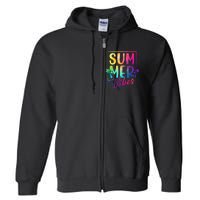 Summer Vibes Beach Sunset Full Zip Hoodie