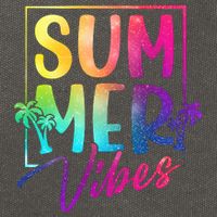 Summer Vibes Beach Sunset Cotton Canvas Backpack