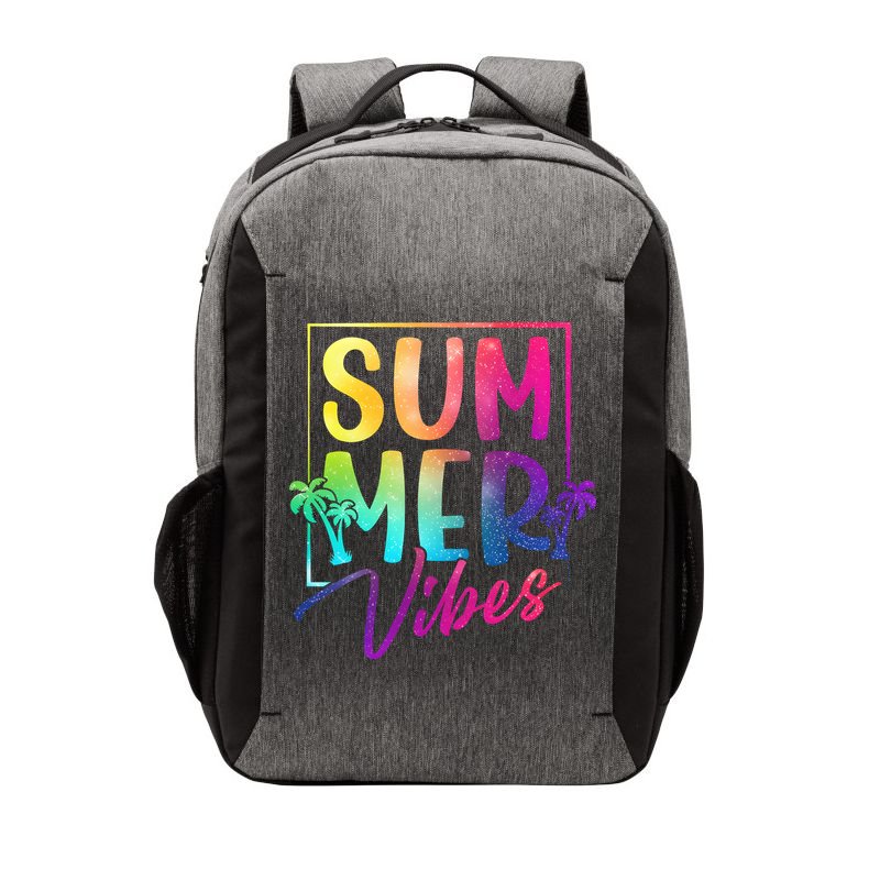 Summer Vibes Beach Sunset Vector Backpack