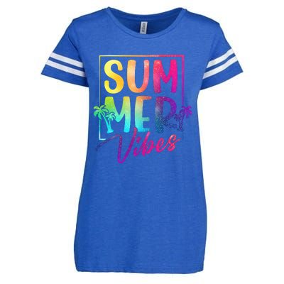 Summer Vibes Beach Sunset Enza Ladies Jersey Football T-Shirt