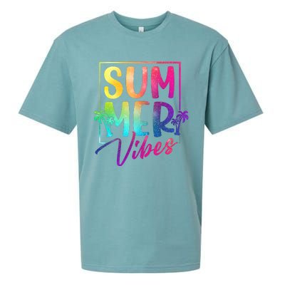 Summer Vibes Beach Sunset Sueded Cloud Jersey T-Shirt