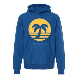 Summer Vibes Beach Graphic Tee For Fun In The Sun Gift Premium Hoodie