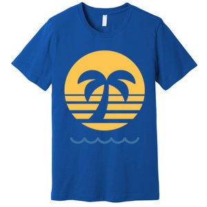 Summer Vibes Beach Graphic Tee For Fun In The Sun Gift Premium T-Shirt