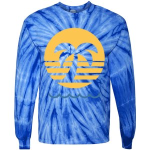 Summer Vibes Beach Graphic Tee For Fun In The Sun Gift Tie-Dye Long Sleeve Shirt