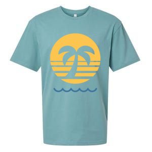 Summer Vibes Beach Graphic Tee For Fun In The Sun Gift Sueded Cloud Jersey T-Shirt