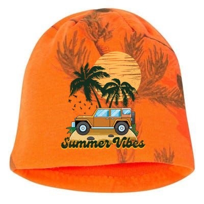 Summer Vibes Beach Trip Family Vacation Vacay Vibes Meaningful Gift Kati - Camo Knit Beanie