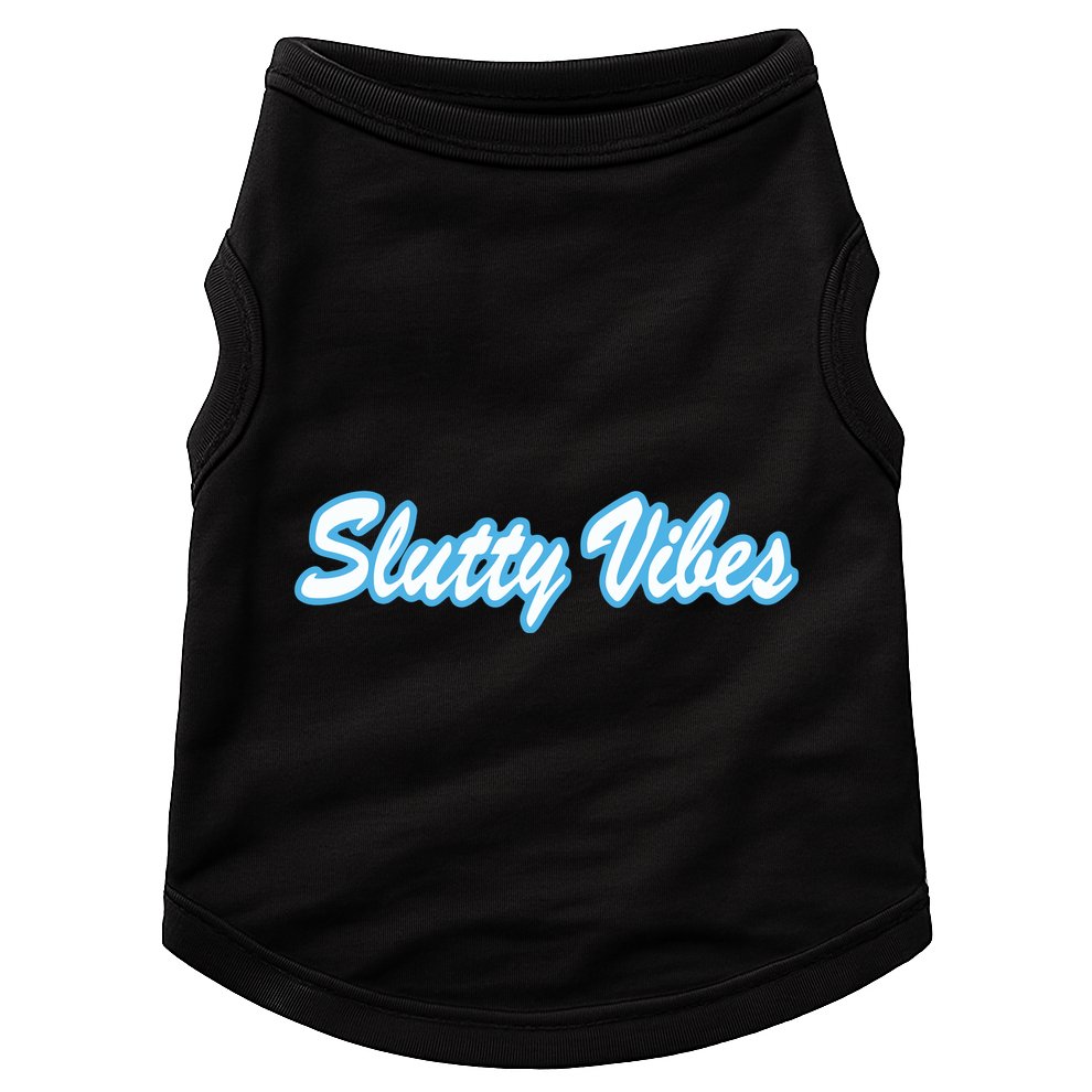 Slutty Vibes Blue Doggie Tank