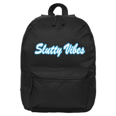 Slutty Vibes Blue 16 in Basic Backpack