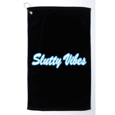Slutty Vibes Blue Golf Towel