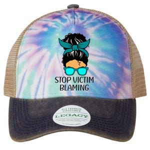 Stop Victim Blaming Sexual Assault Awareness Month Legacy Tie Dye Trucker Hat